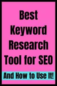 best keyword research tool for seo