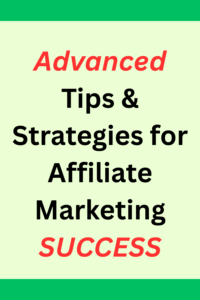 affiliate marketing tips and strategies